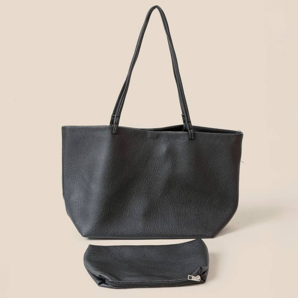Soft Solid Color Tote Bag
