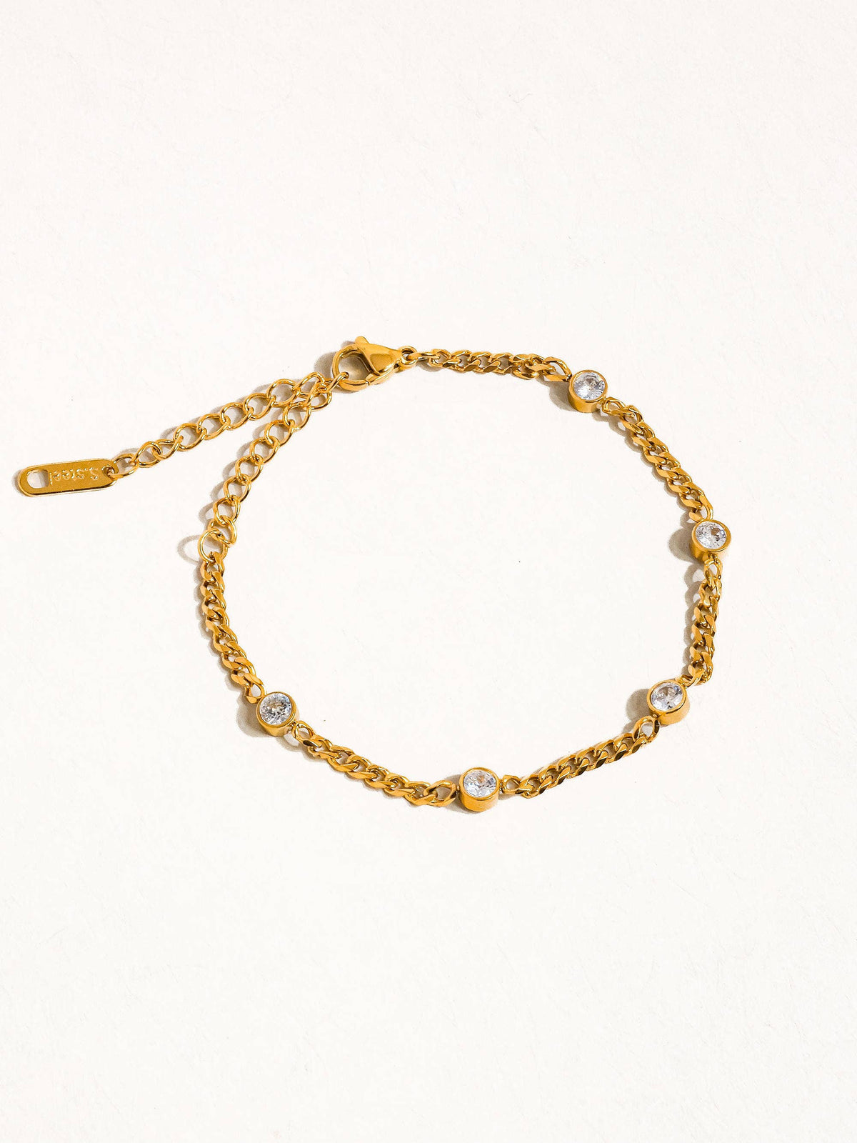 18K Gold Non-Tarnish Cyrus Chain Bracelet