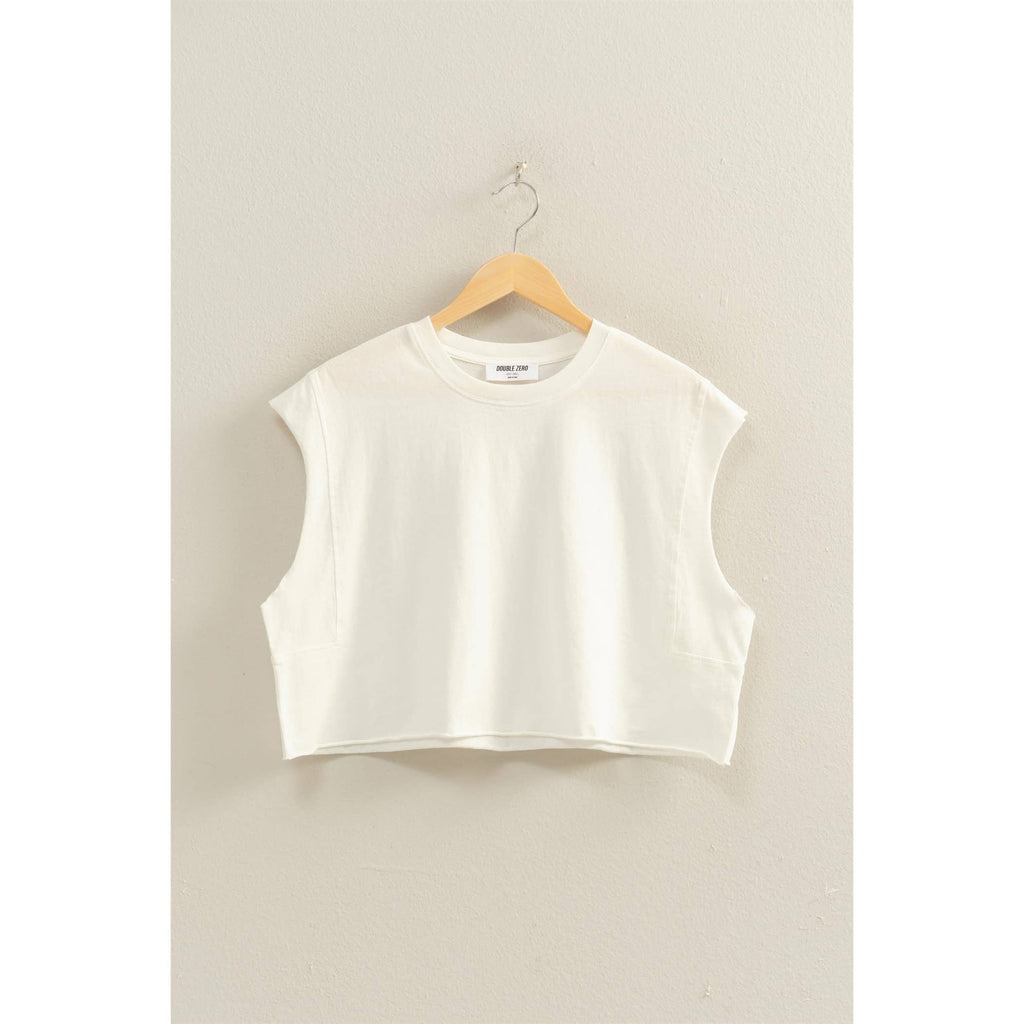 Crew Neck Sleeveless Top