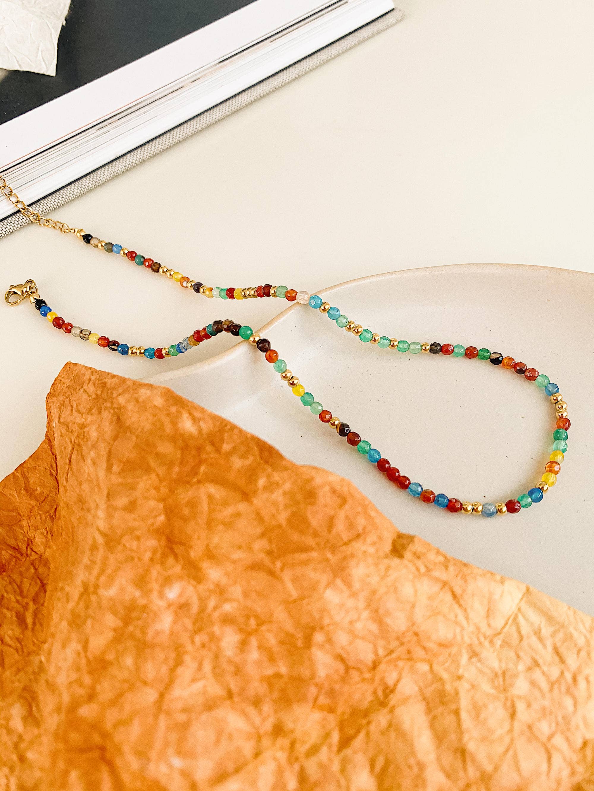 18K Gold Non-Tarnish Estelle Multi Necklace