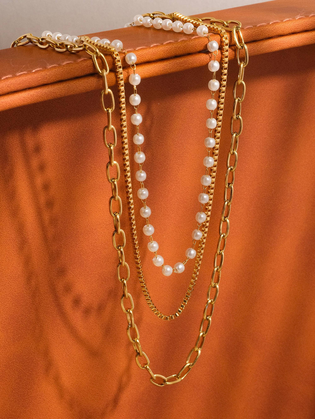 18K Gold Non-Tarnish Kady Pearl Necklace