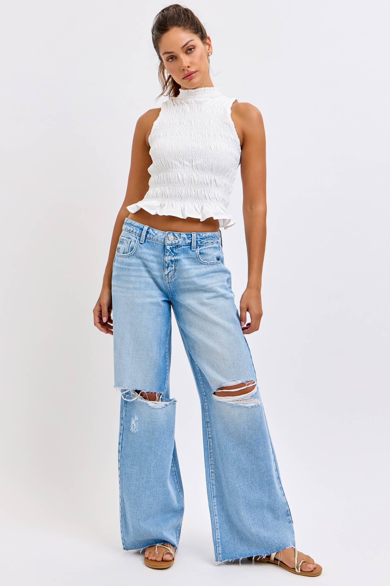 Low Rise Wide Leg Jean