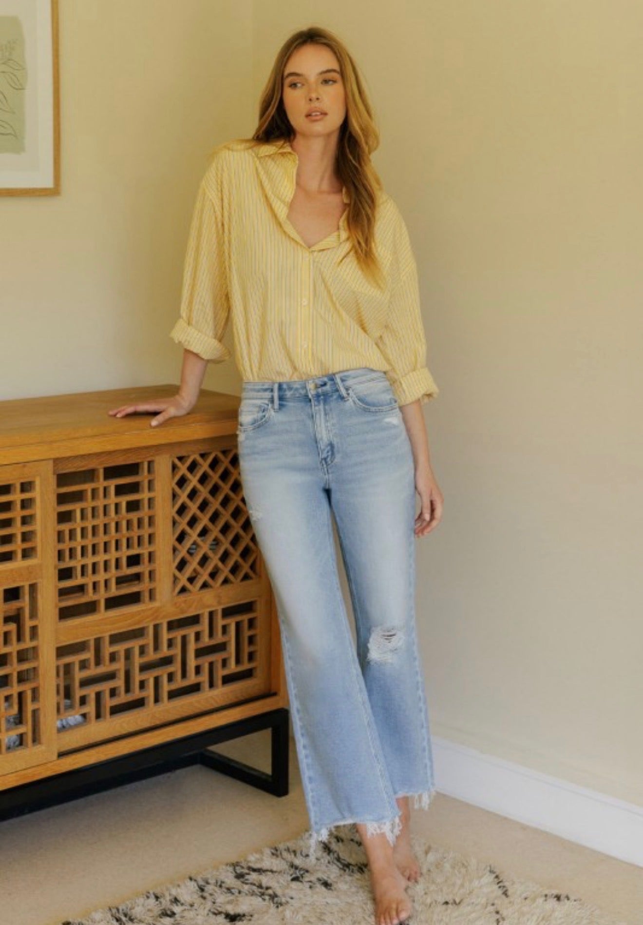 Flying Monkey Vintage High Rise Crop Jean