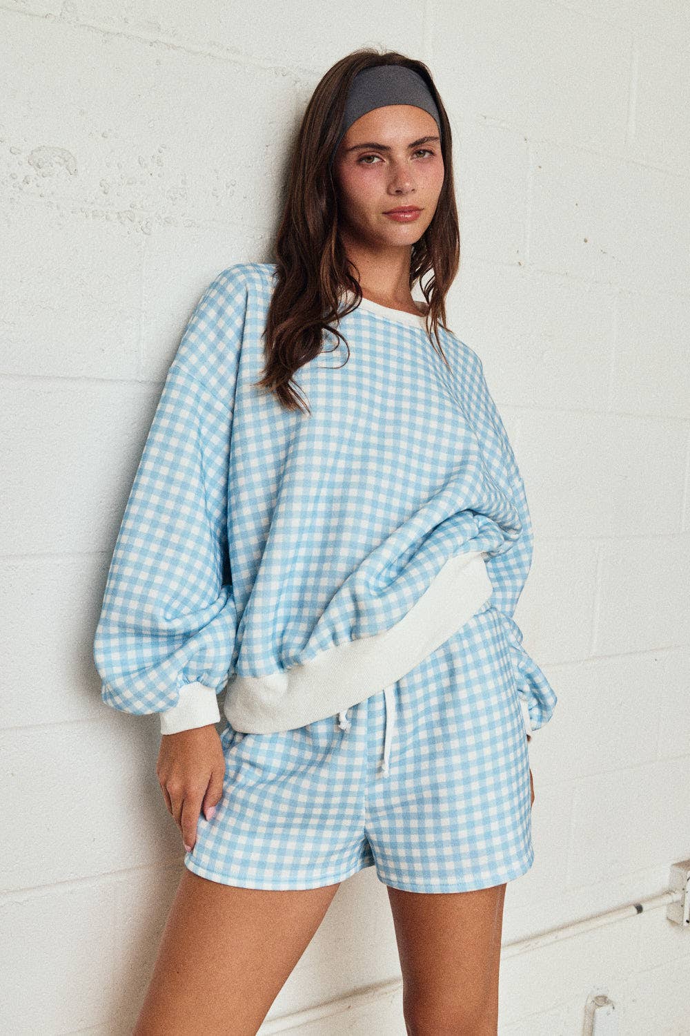 Gingham Lounge Set (Shorts)