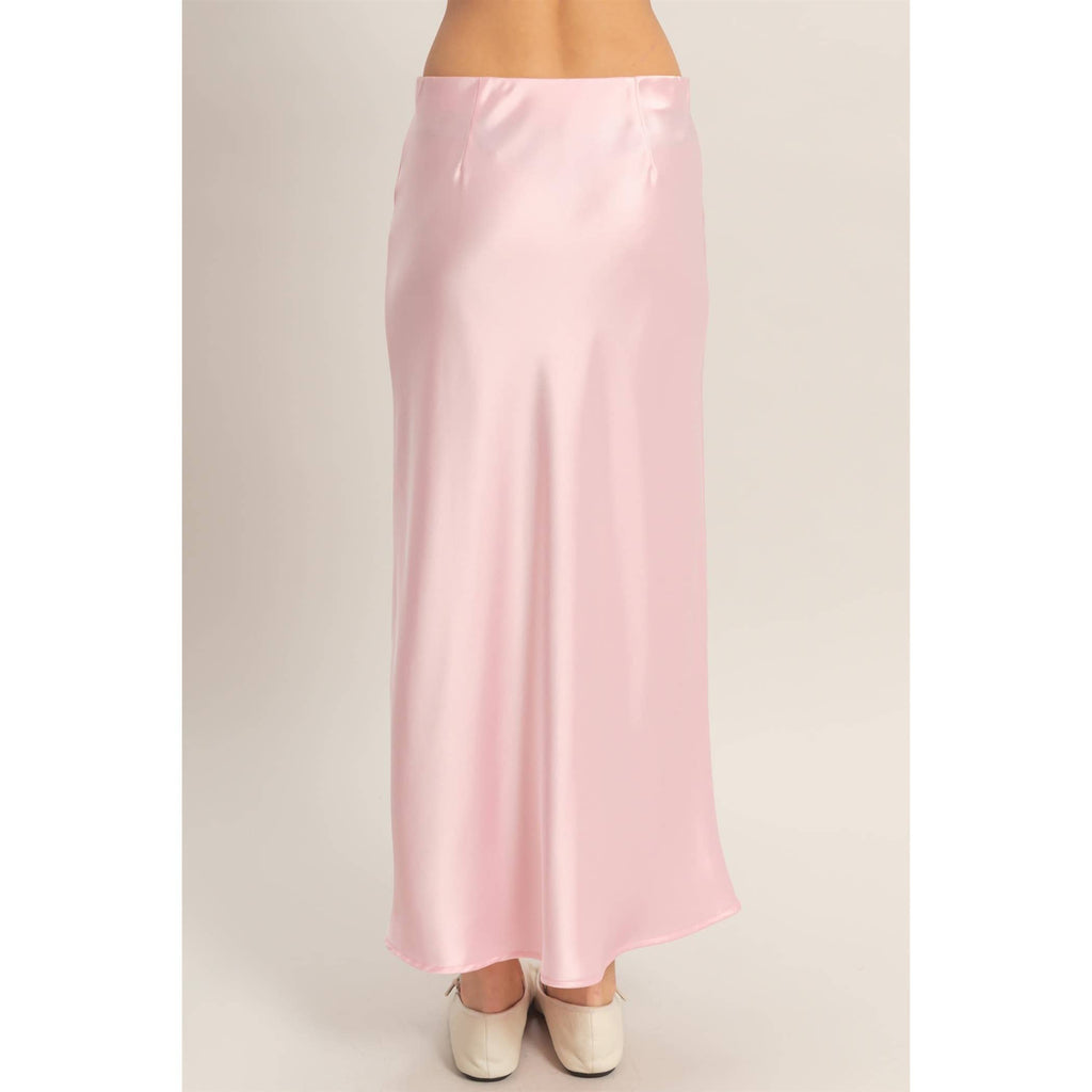 Satin Midi Skirt
