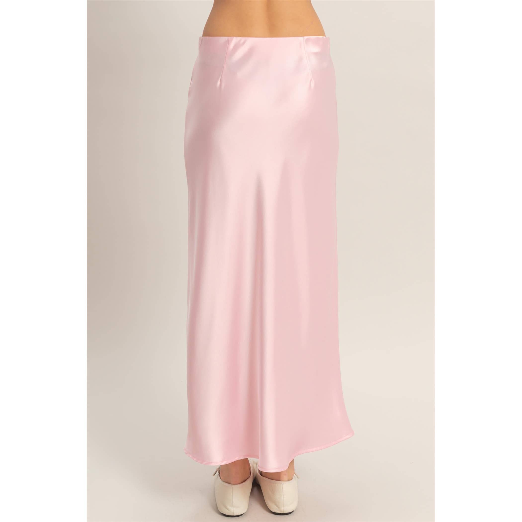 Satin Midi Skirt