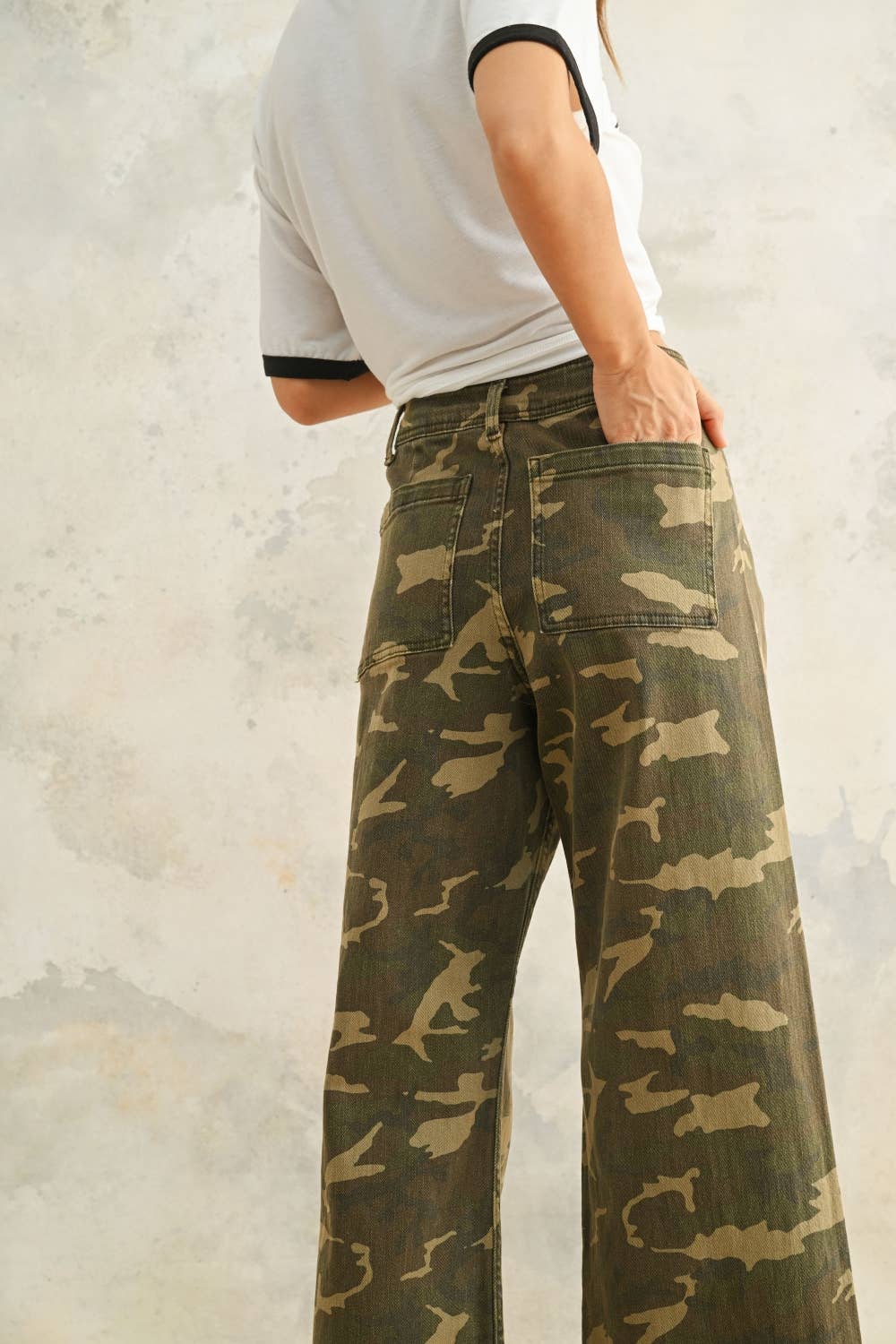 Camo Wide Leg Pants