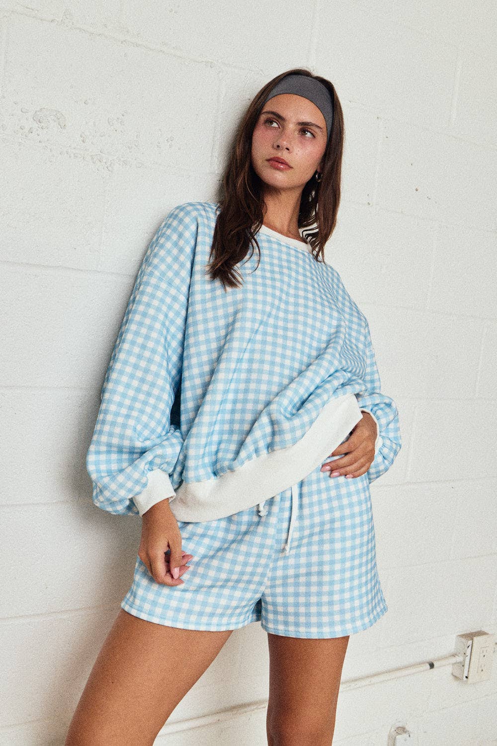 Gingham Lounge Set (Shorts)