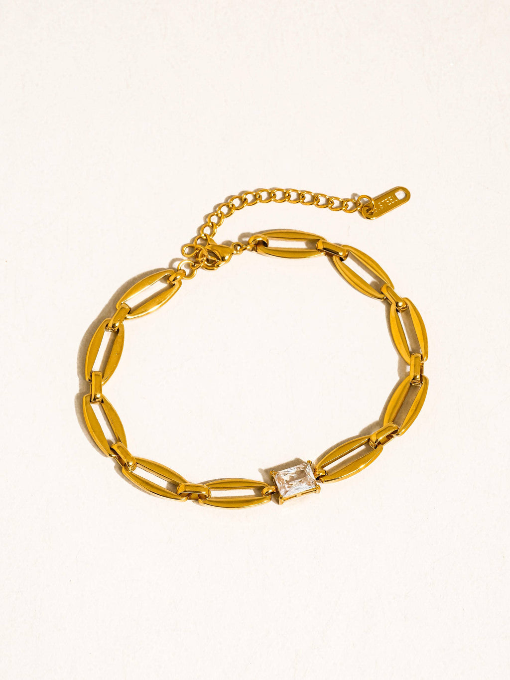 18K Gold Non-Tarnish Link Bracelet