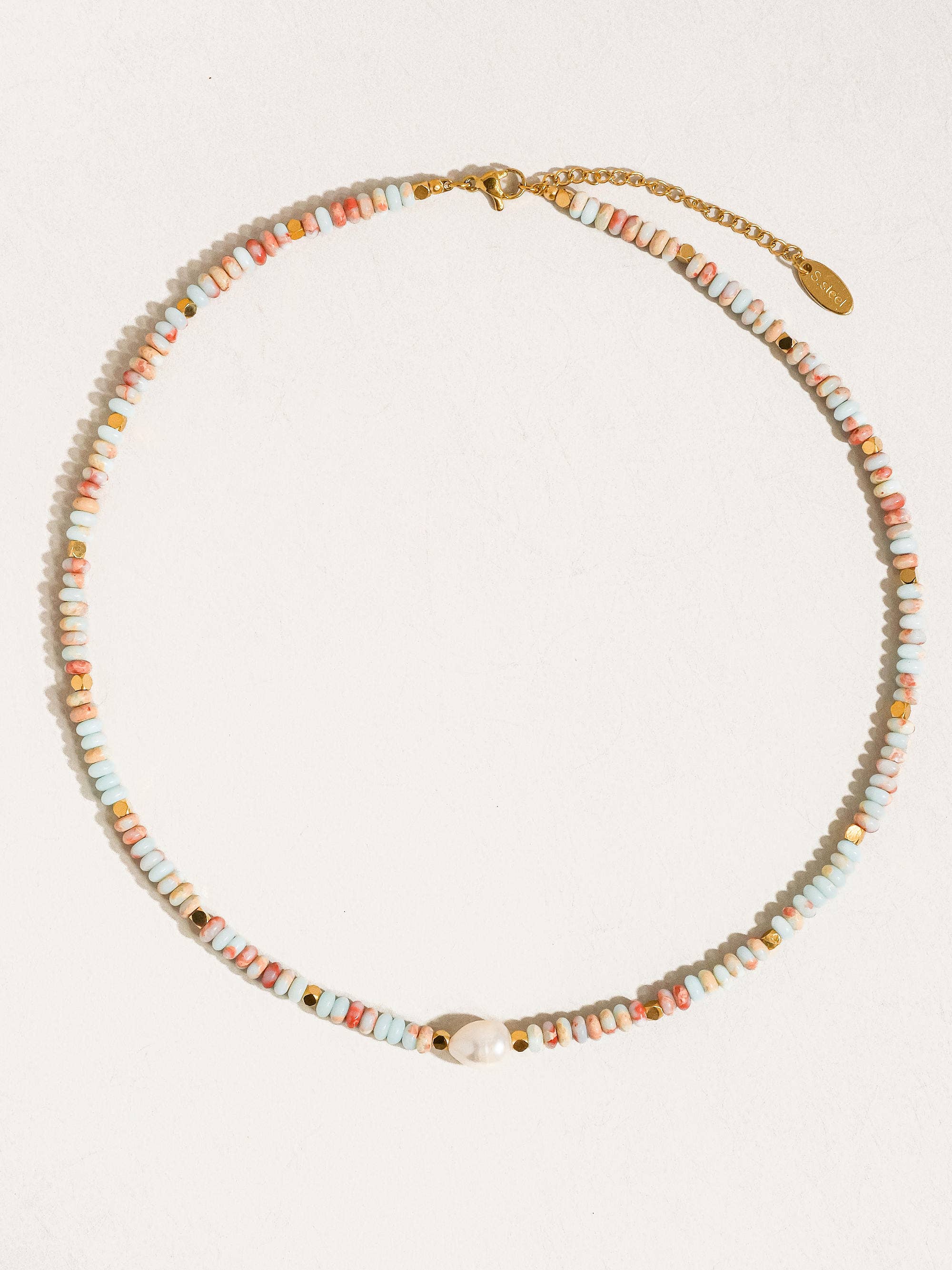 Non-Tarnish Boho Pearl Necklace
