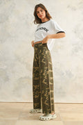 Camo Wide Leg Pants