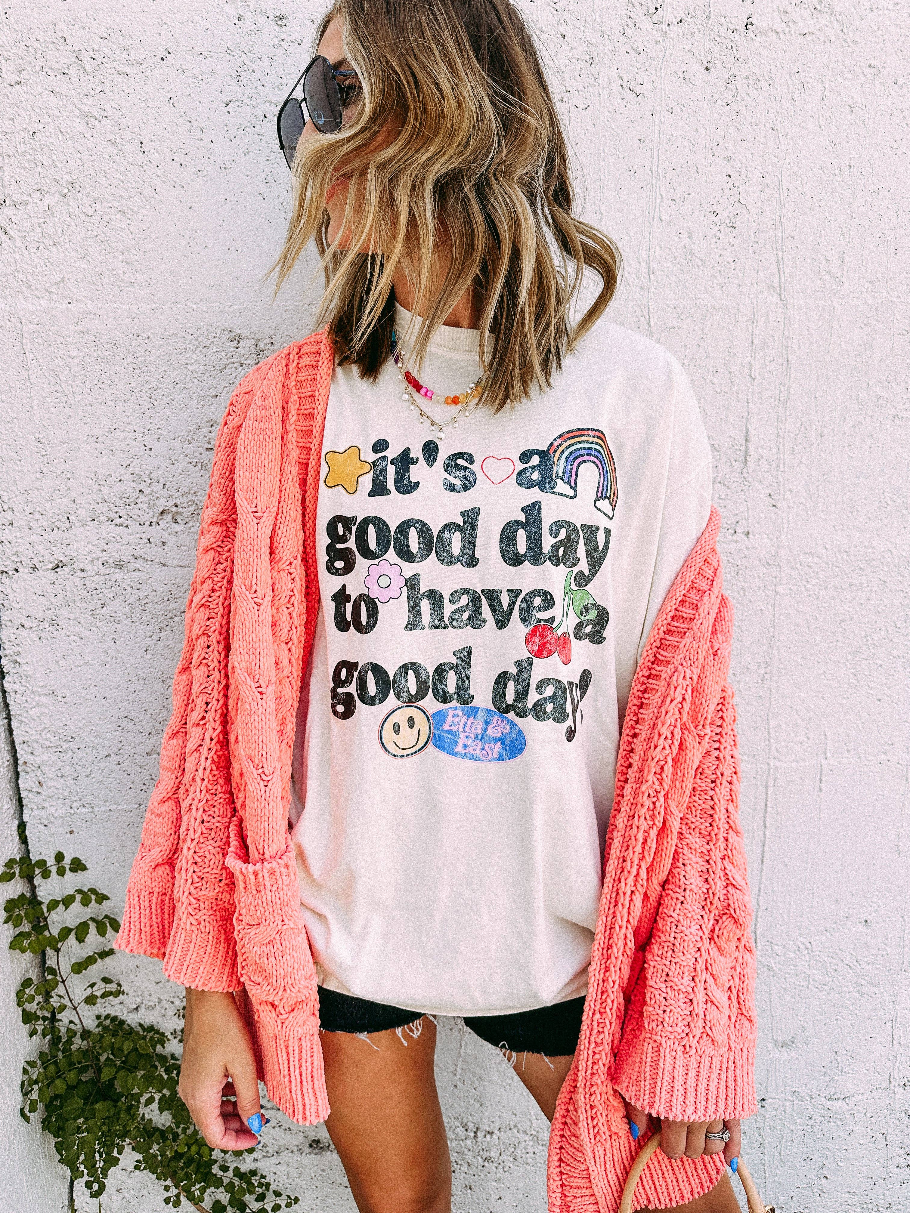 Good day graphic tee - ivory