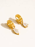 18K Gold Non-Tarnish Teardrop Earrings