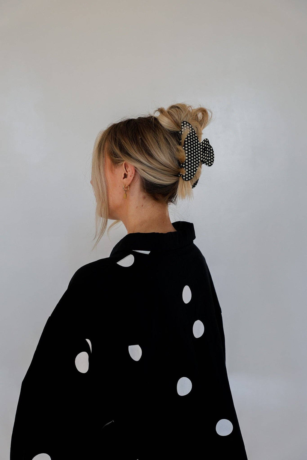 Polka Dot Claw Clip