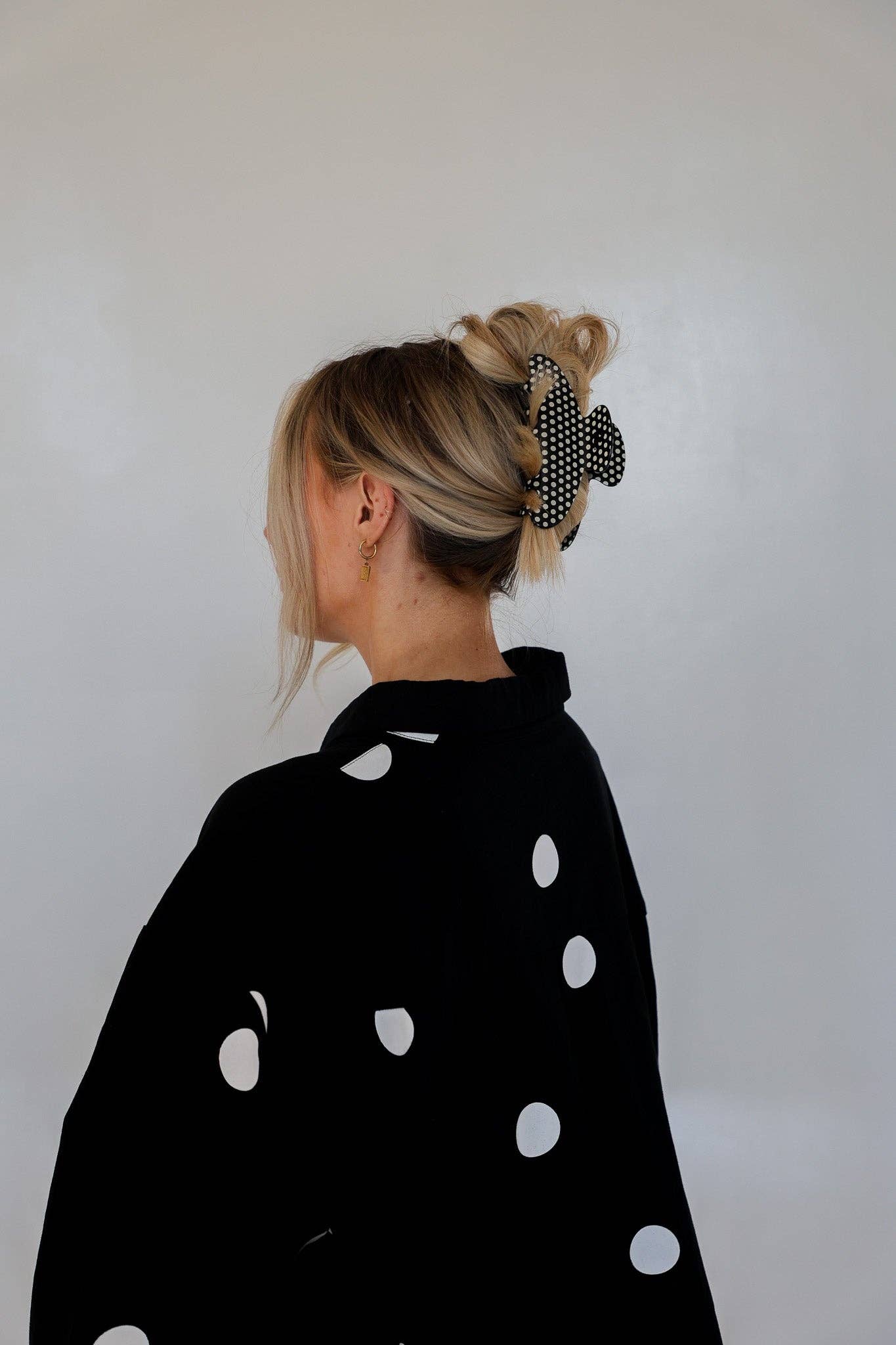 Polka Dot Claw Clip