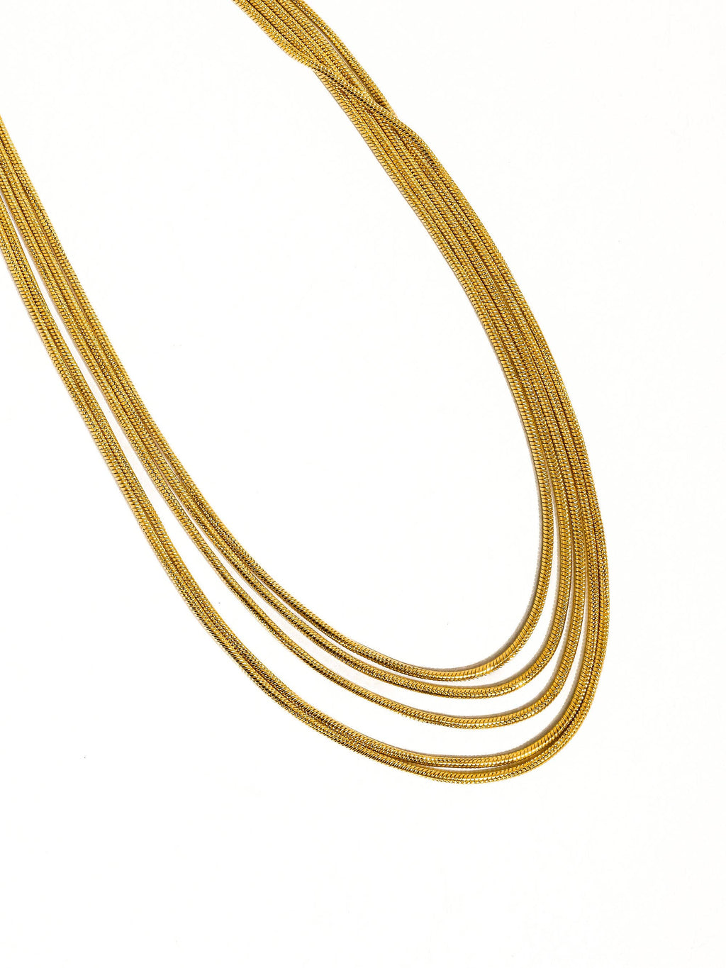 18K Gold Non-Tarnish Parie Necklace