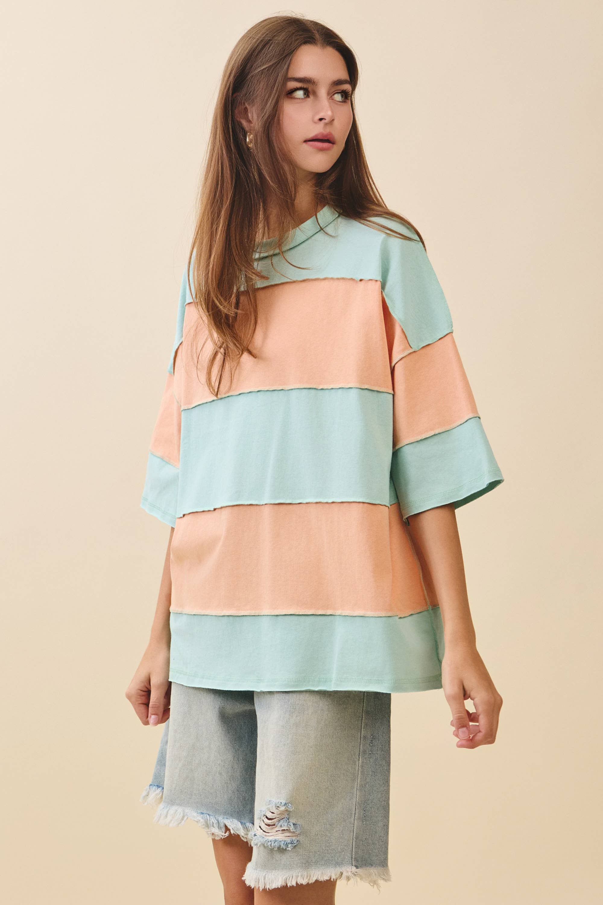 Polly Color Block Top