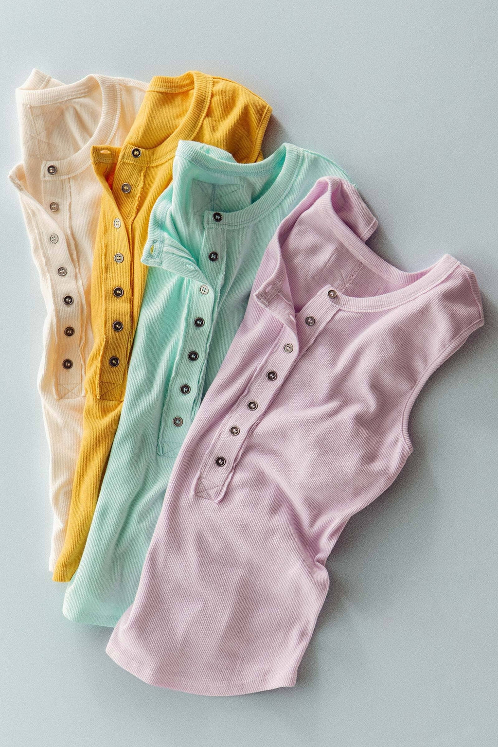 Raw Edge Ribbed Tank