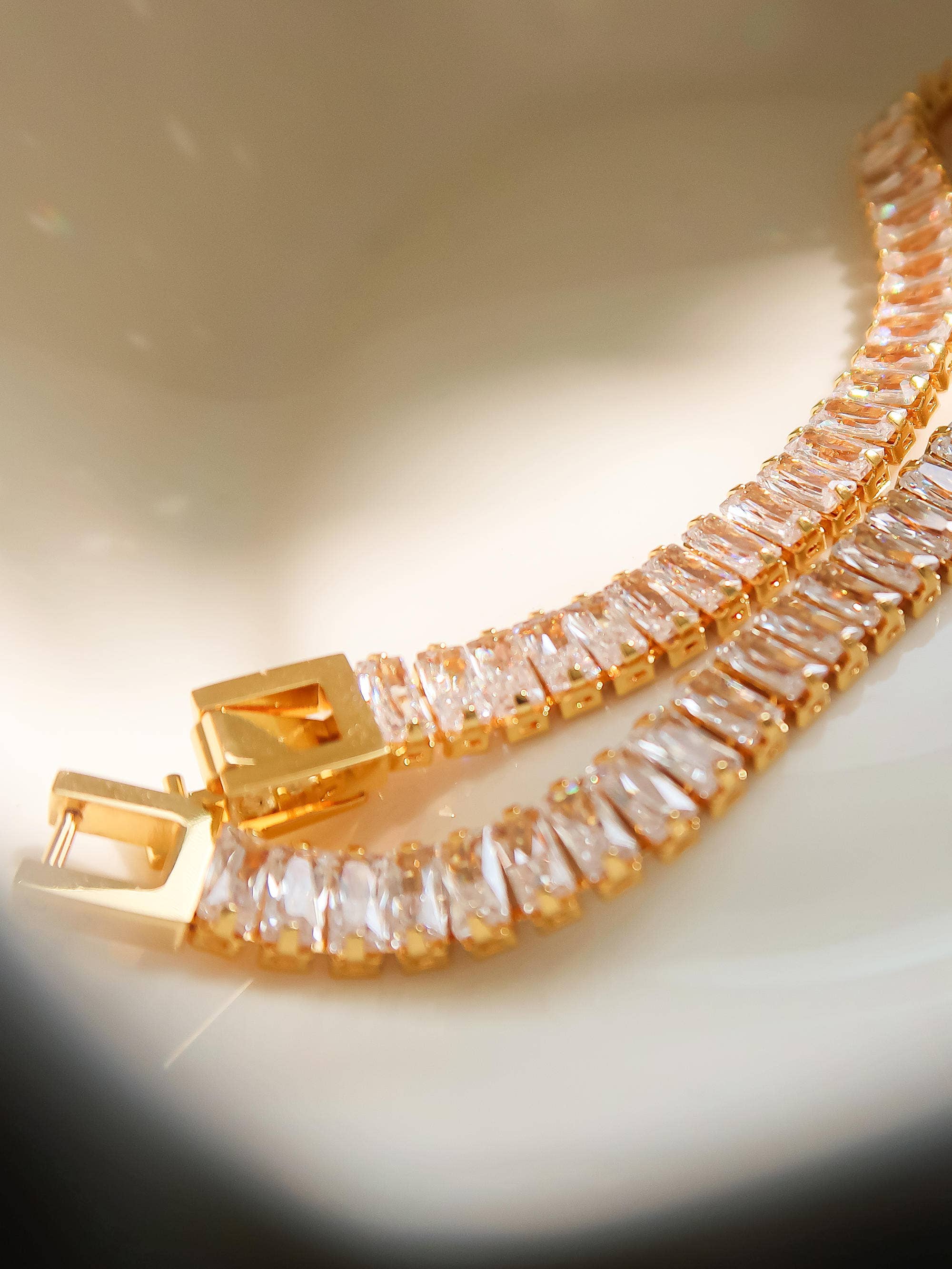 18K Gold Non-Tarnish Rhodes Bracelet