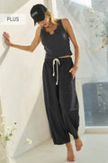 Plus Cotton Barrell Pants