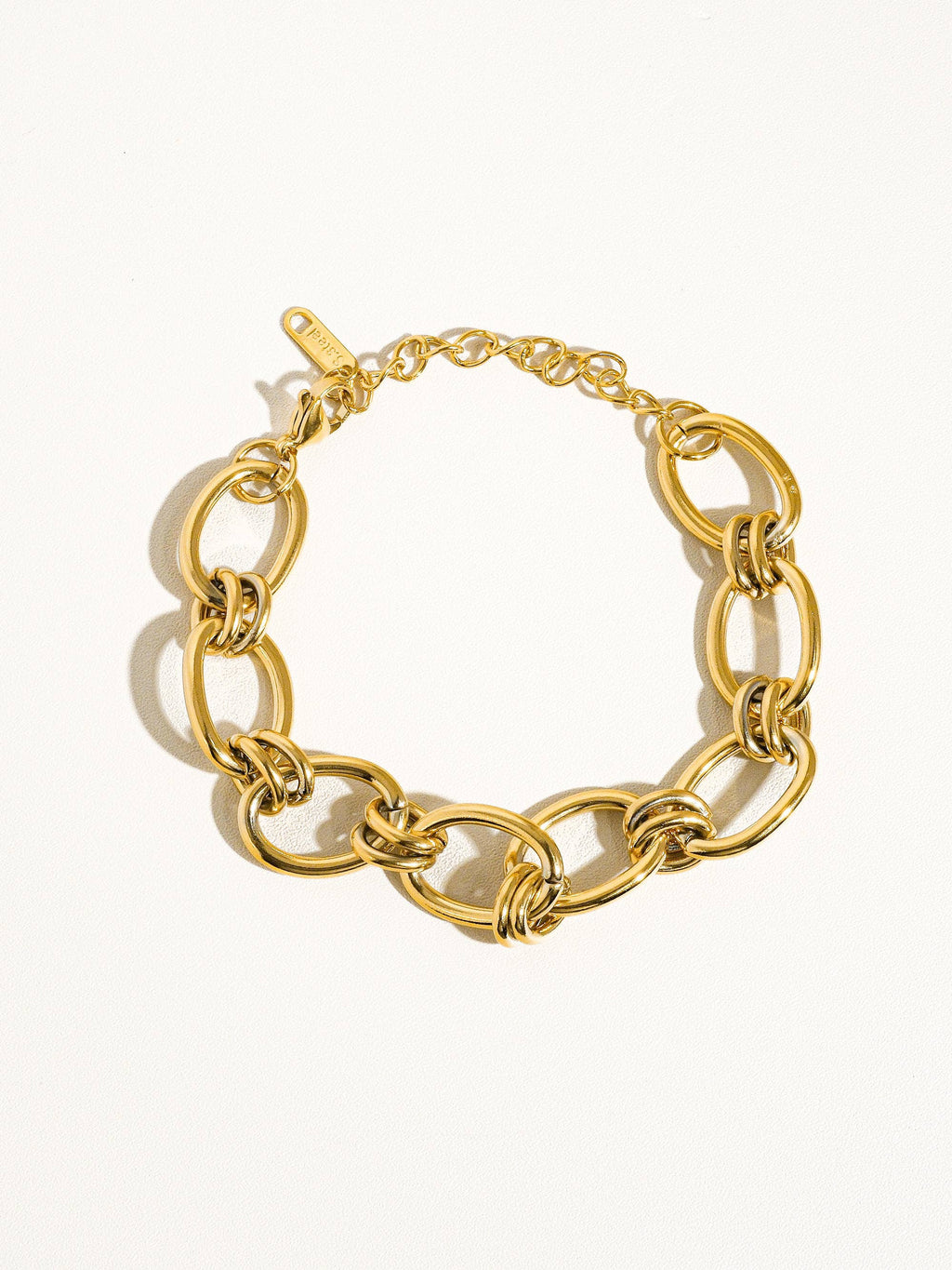 18K Gold Non-Tarnish Bold Tila Bracelet
