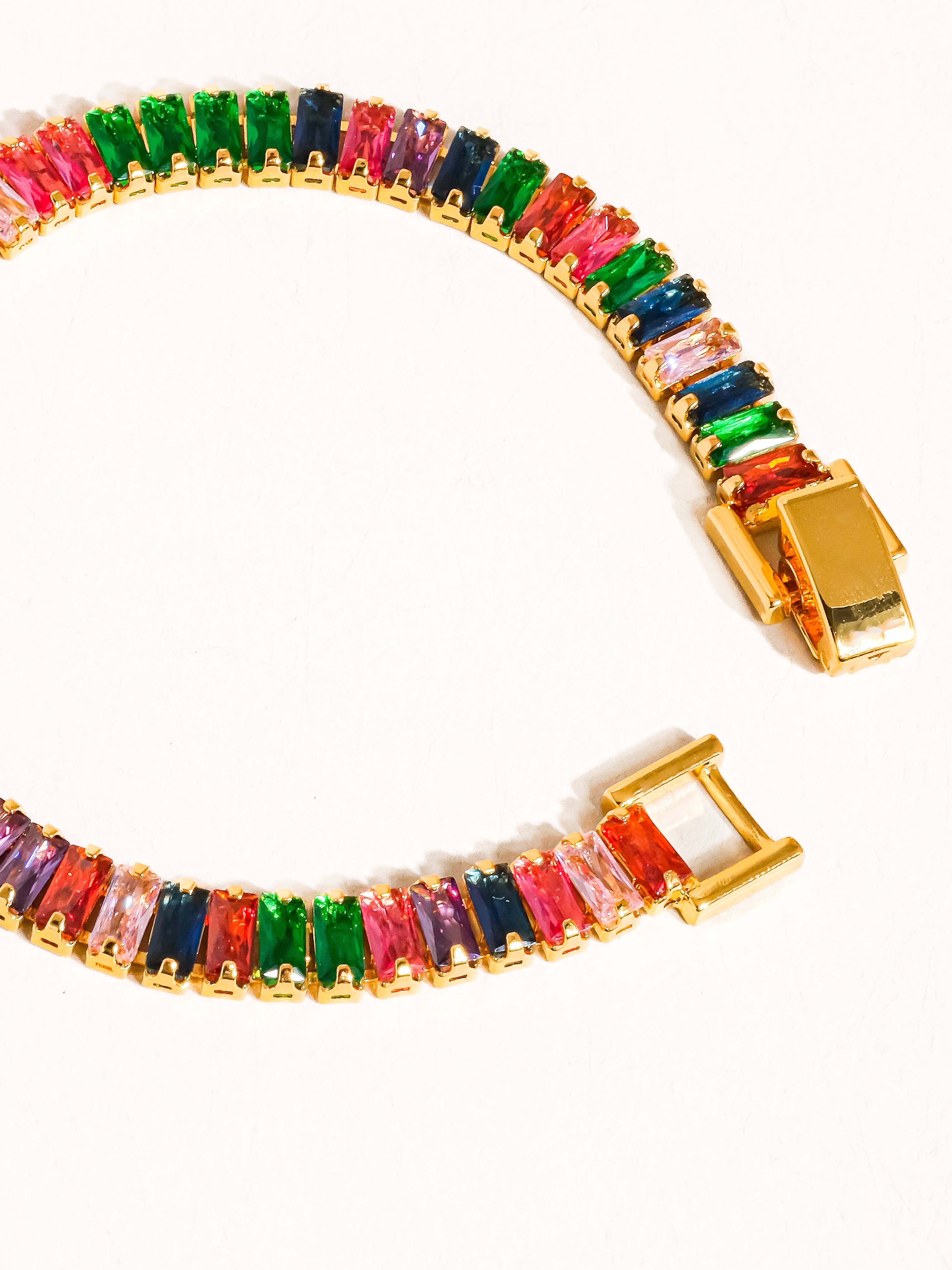 18K Gold Multicolor Hazel Chain Bracelet