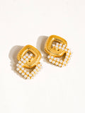 18K Gold Non-Tarnish Pearl Earring