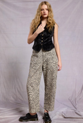 Leopard Low Rise Barrel Pant