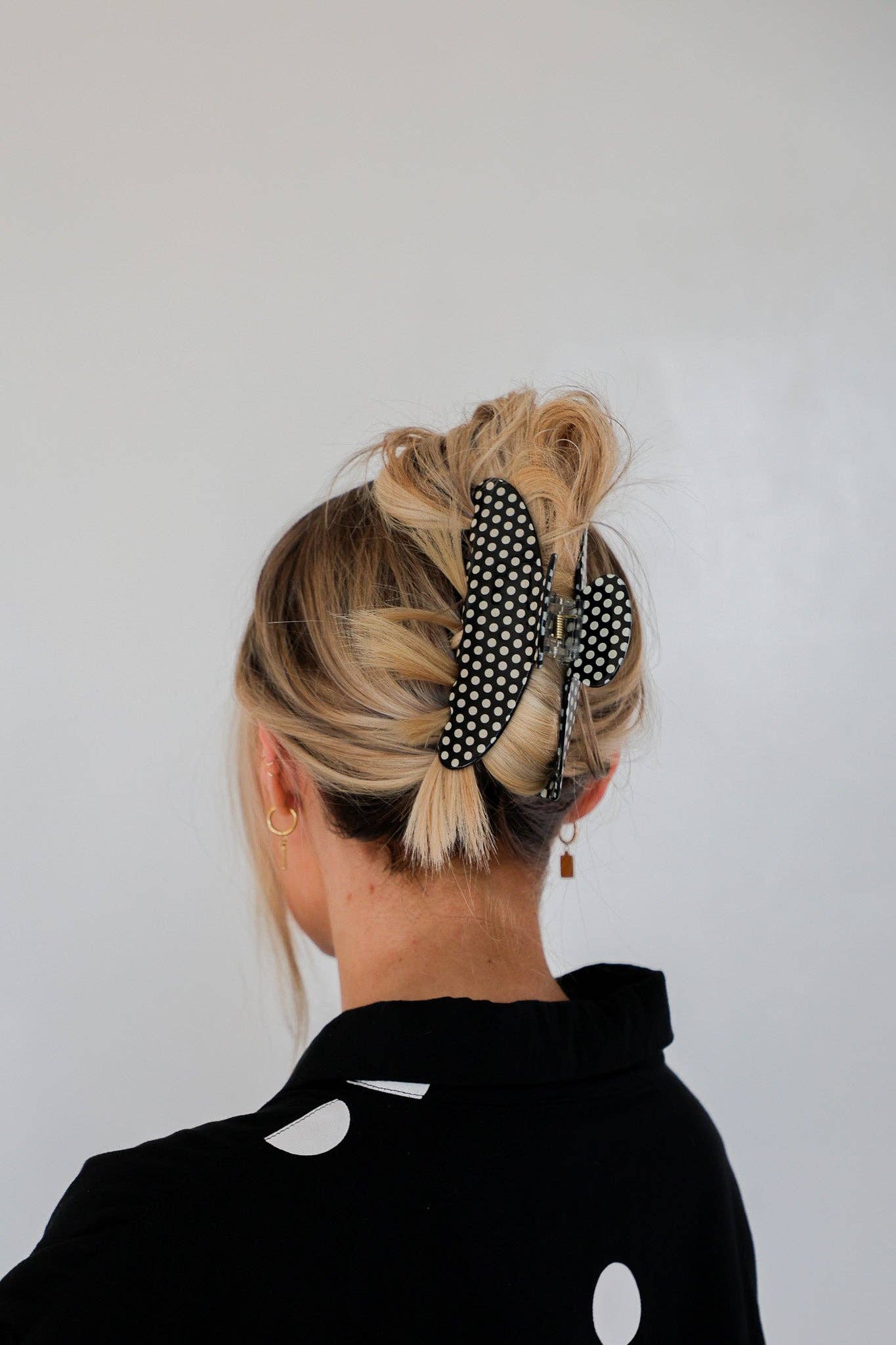 Polka Dot Claw Clip
