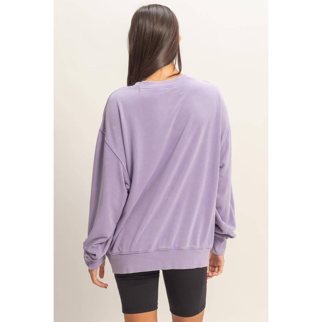 Mineral Washed Crew Neck Sweatshirt