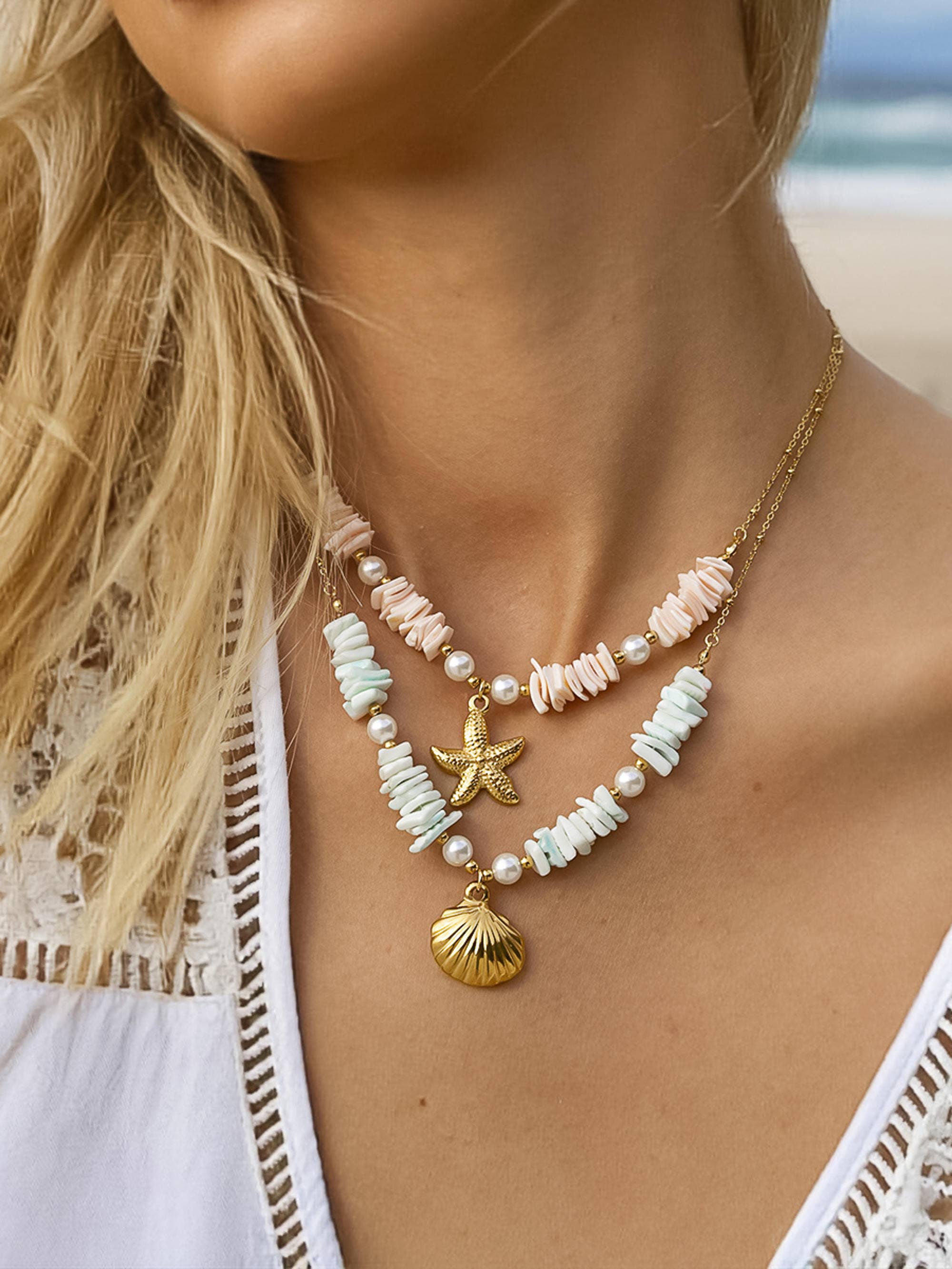 Non-Tarnish Shell Necklace
