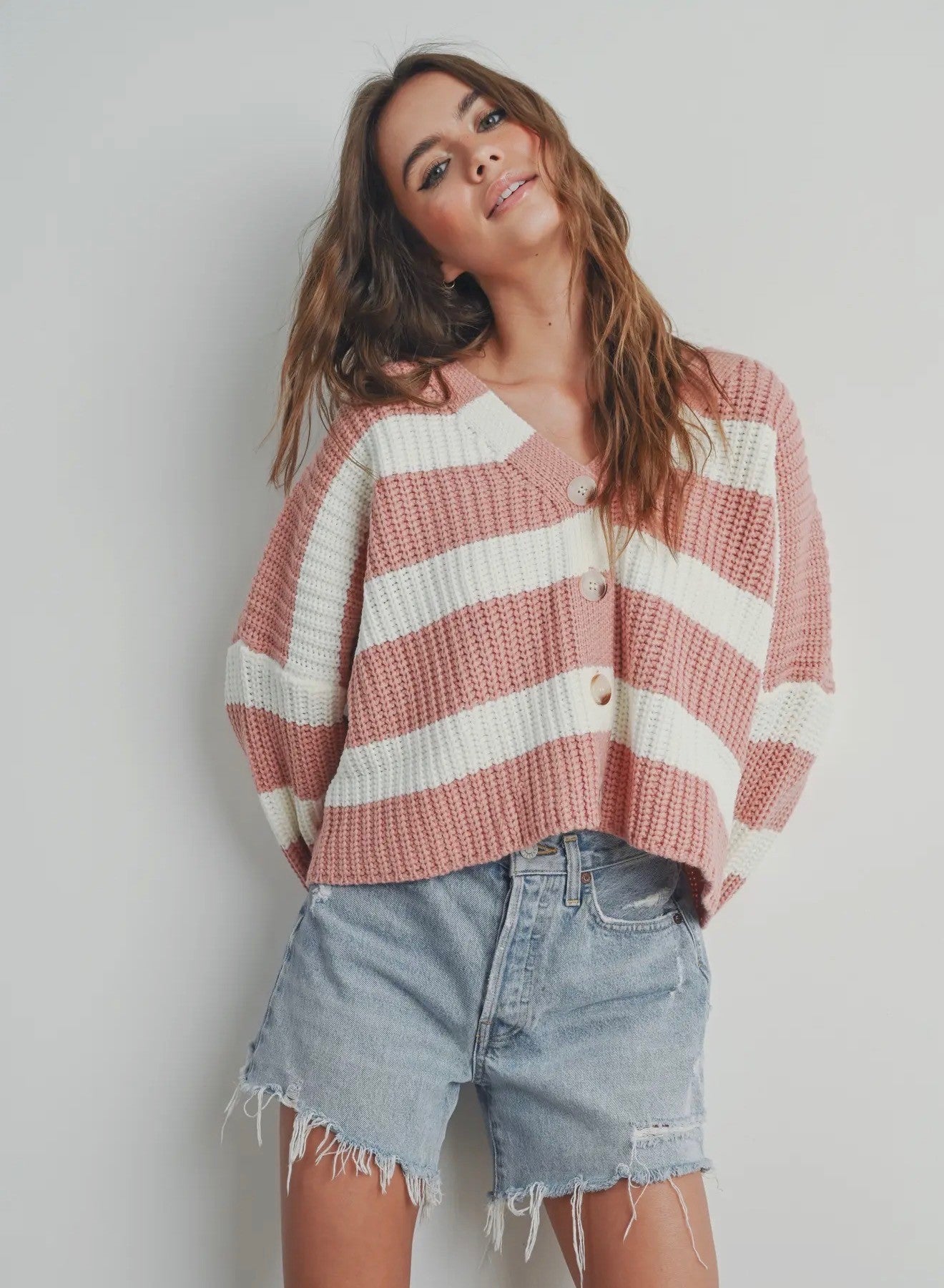 Chunky Stripe Cardi