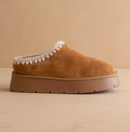 The Brandi || Camel Platform Mule Slipper