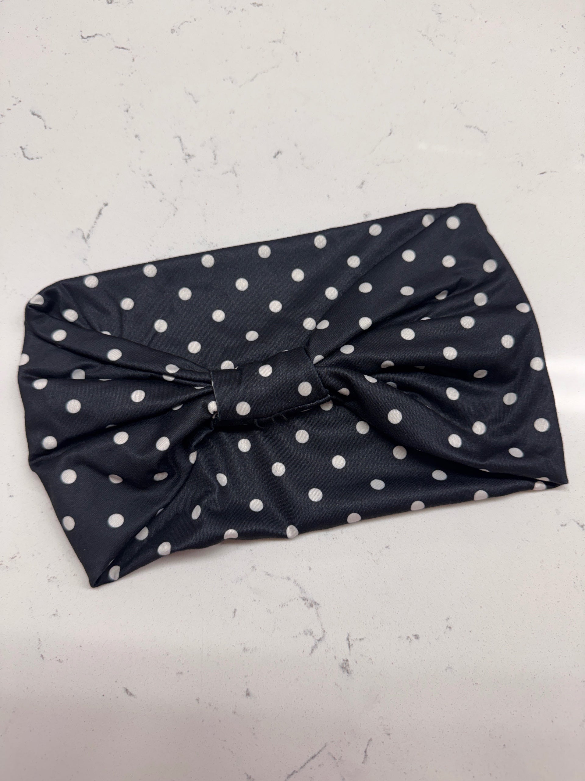 Polka Dot Knot Front Headband