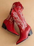 The Reba || Cherry Classic Western Boot