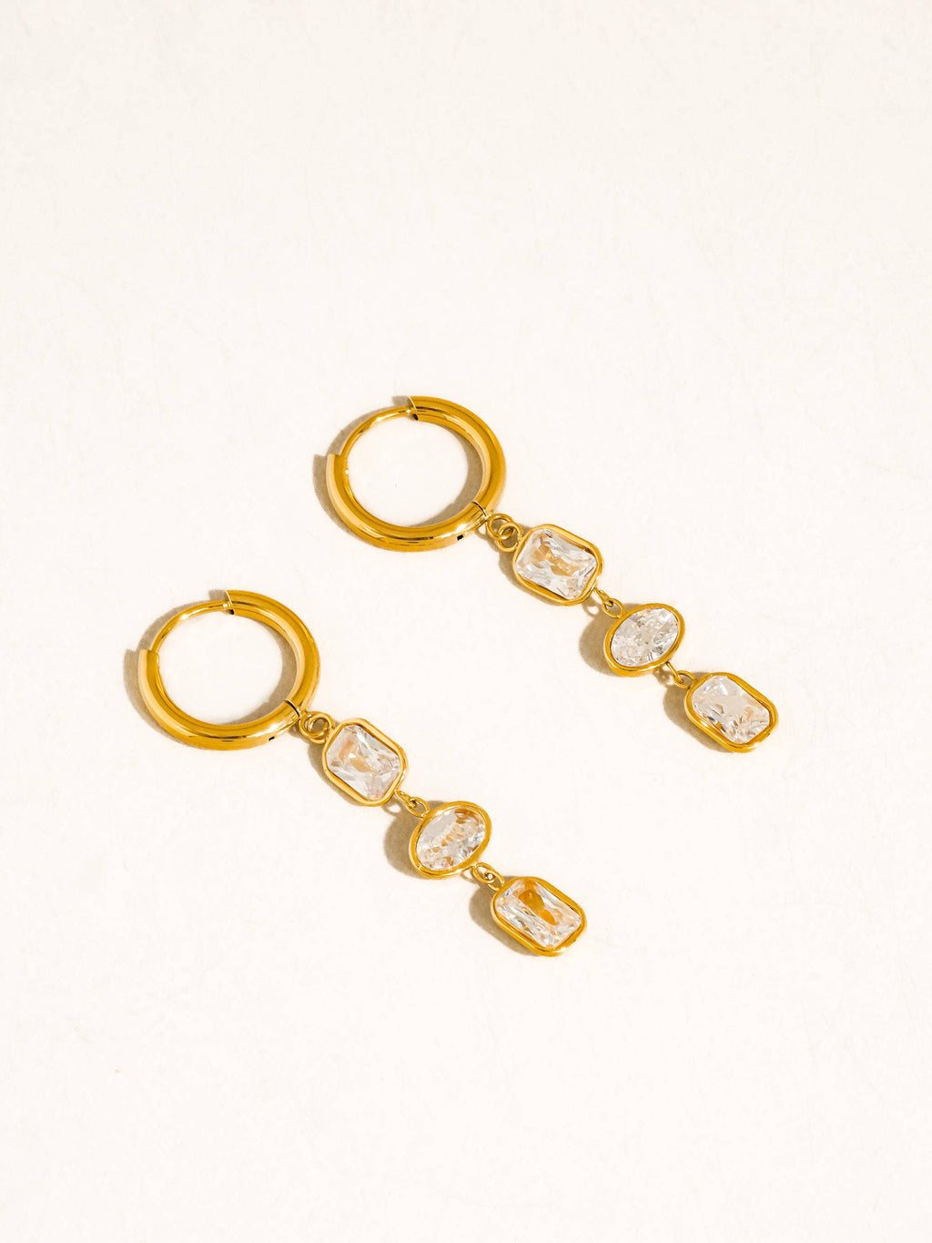 18K Gold Non-Tarnish Triple Drop