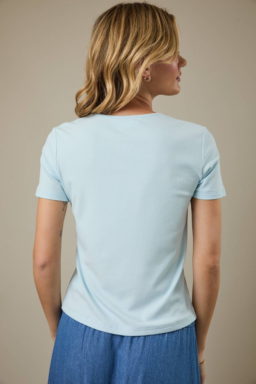 Summer Ribbed Baby Tee