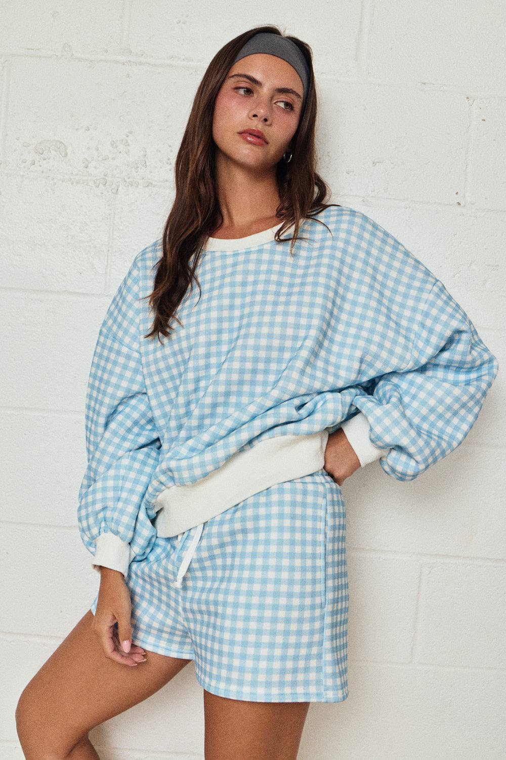 Gingham Lounge Set (Shorts)