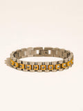 18K Gold Non-Tarnish Two-Tone Bracelet