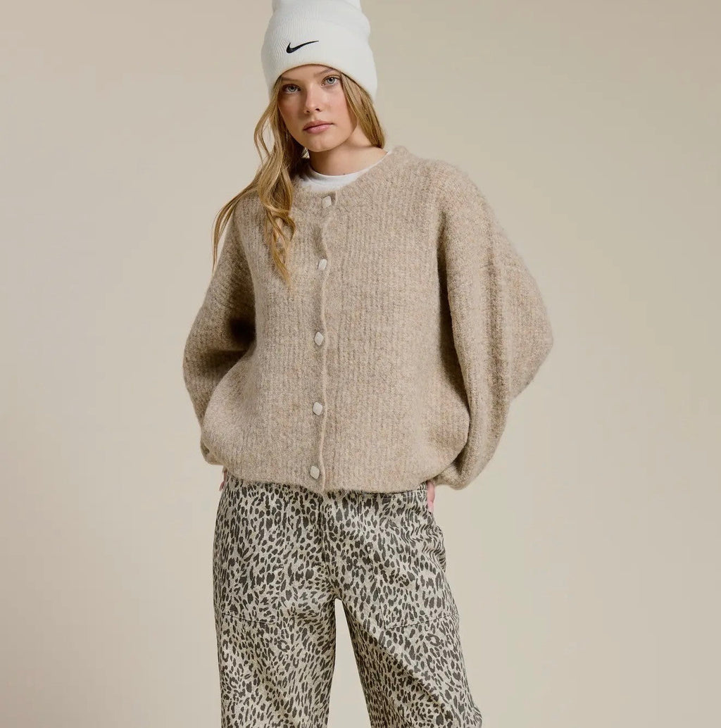 Balloon Knit Cardigan
