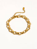 18K Gold Non-Tarnish Braid Bracelet