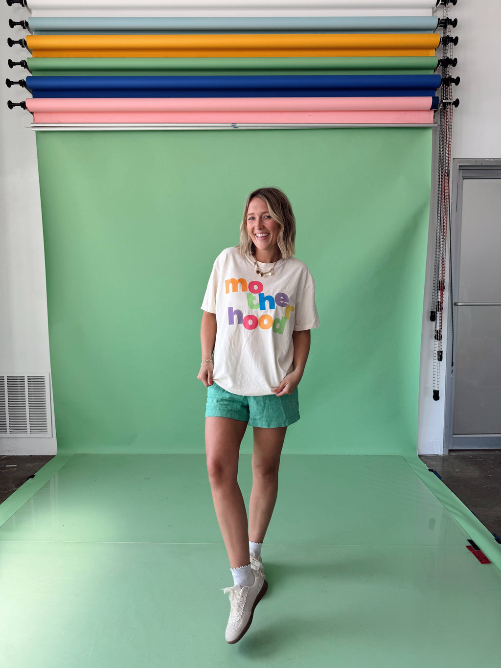 Motherhood Color Block Tee