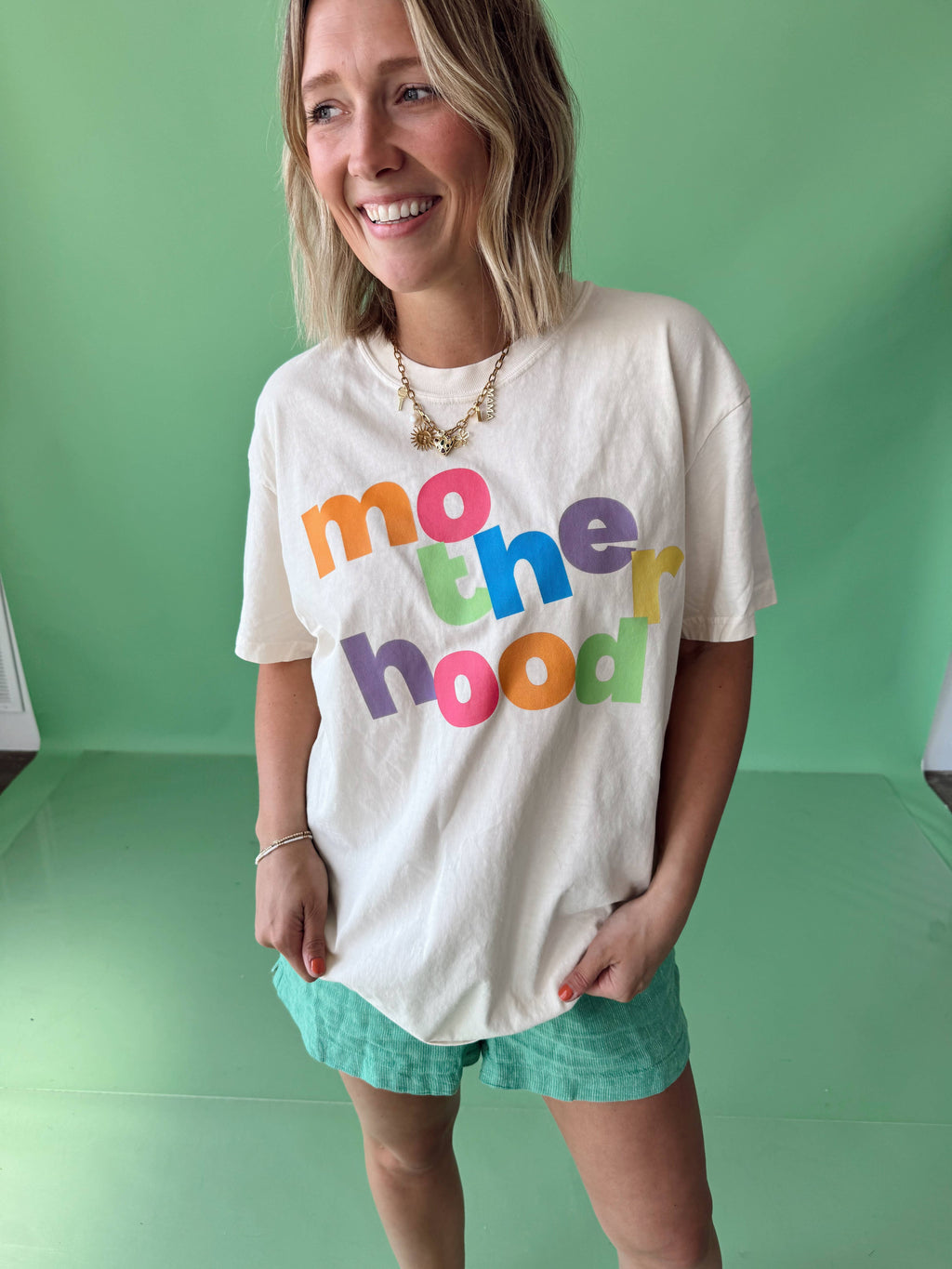 Motherhood Color Block Tee