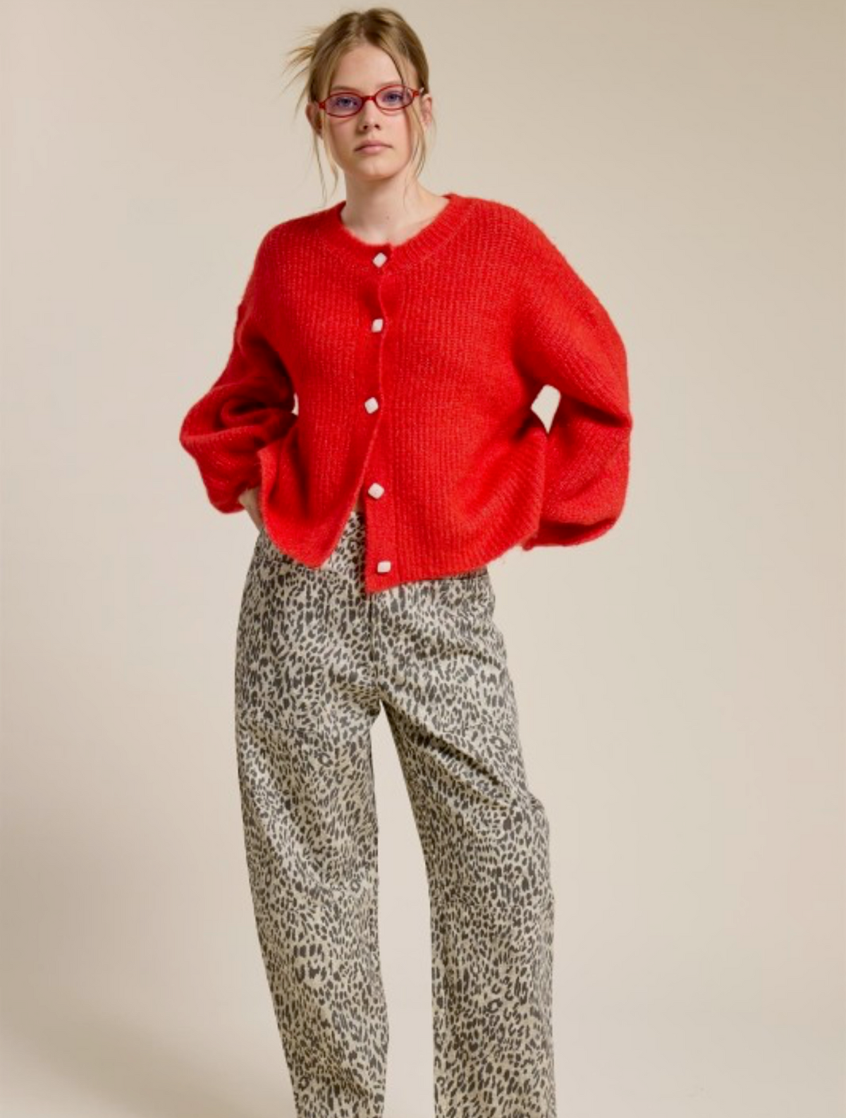 Balloon Knit Cardigan