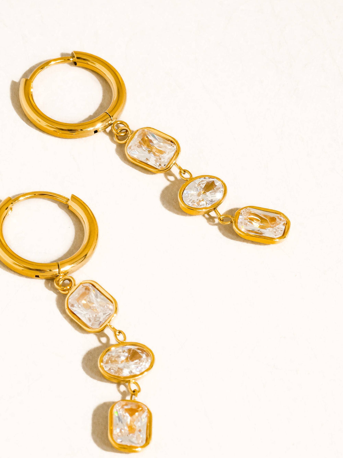 18K Gold Non-Tarnish Triple Drop