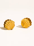 18K Gold Non-Tarnish Shell Earrings