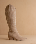 The Bronco || Cedar Wood Embroidered Western Boot