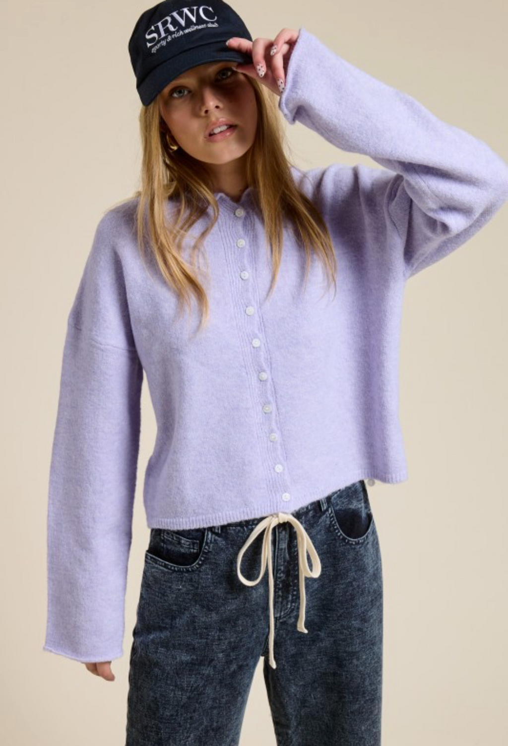 Light Weight Button Cardigan