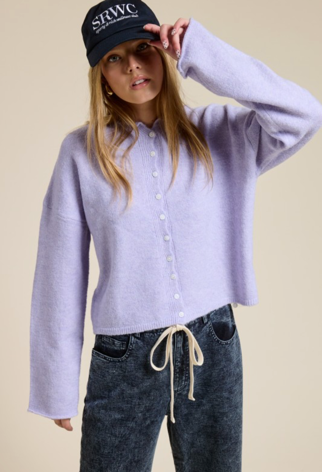 Light Weight Button Cardigan