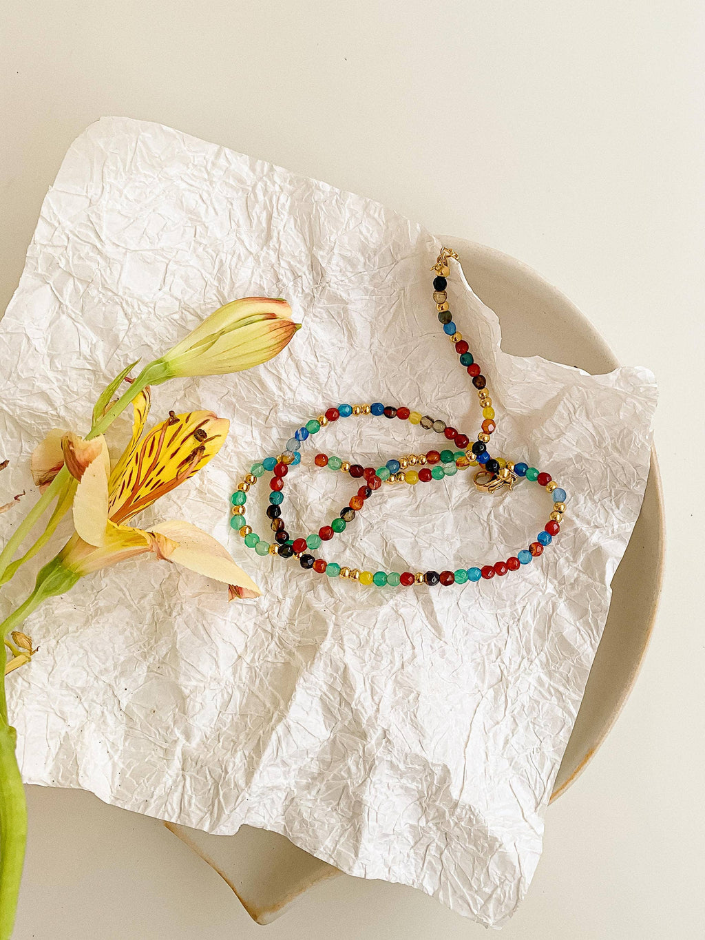 18K Gold Non-Tarnish Estelle Multi Necklace